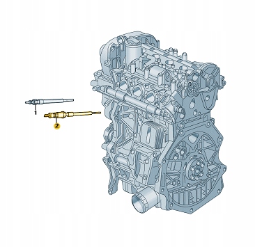 Žhavicí svíčka s tlakovým senzorem Cupra Vw Audi Škoda 03L905061M nová