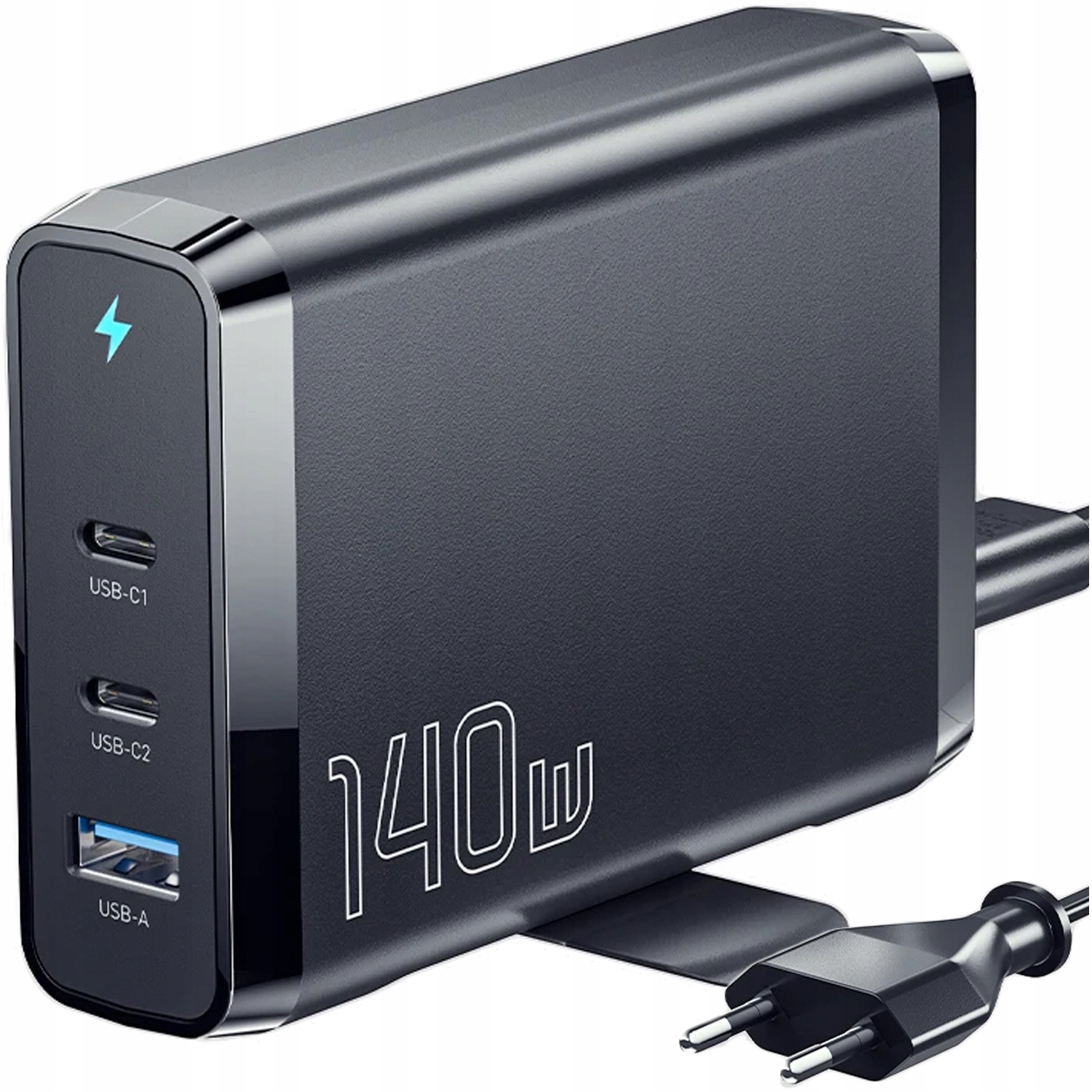 Ładowarka Mocna sieciowa Szybka zasilacz do laptopa 3xUSB 140W QC4.0 PD3.1