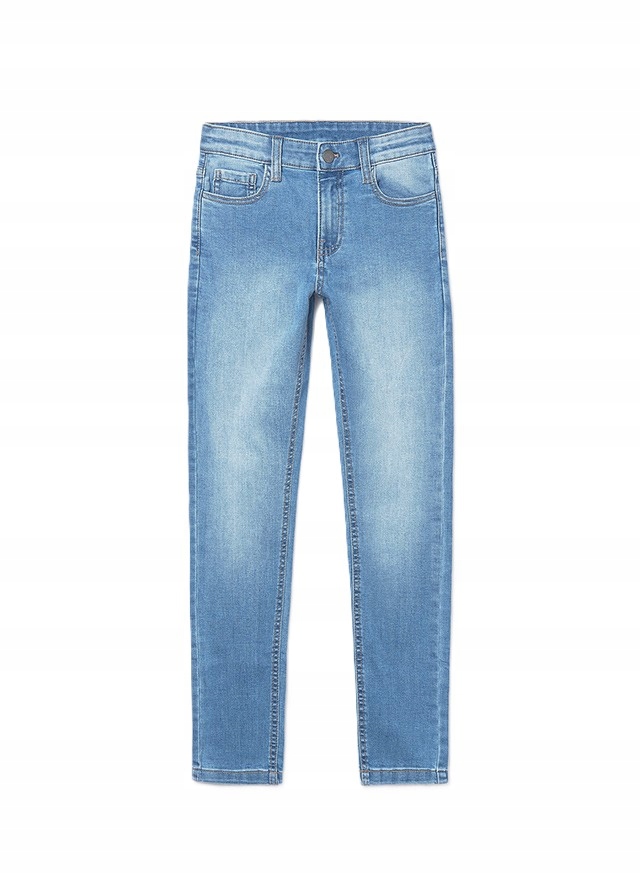 Spodnie chłopięce Mayoral 538.38 jeans elastyczne slim fit niebieskie r.158