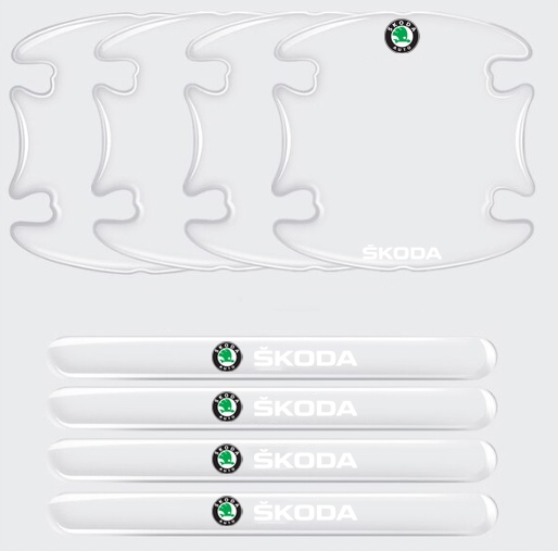 

Naklejka ochronna na klamki samochodu Skoda