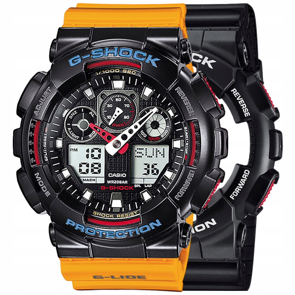 Hodinky Casio G-Shock Set GA-100-1A4ER Bezel 10407691 Pásek 10457913