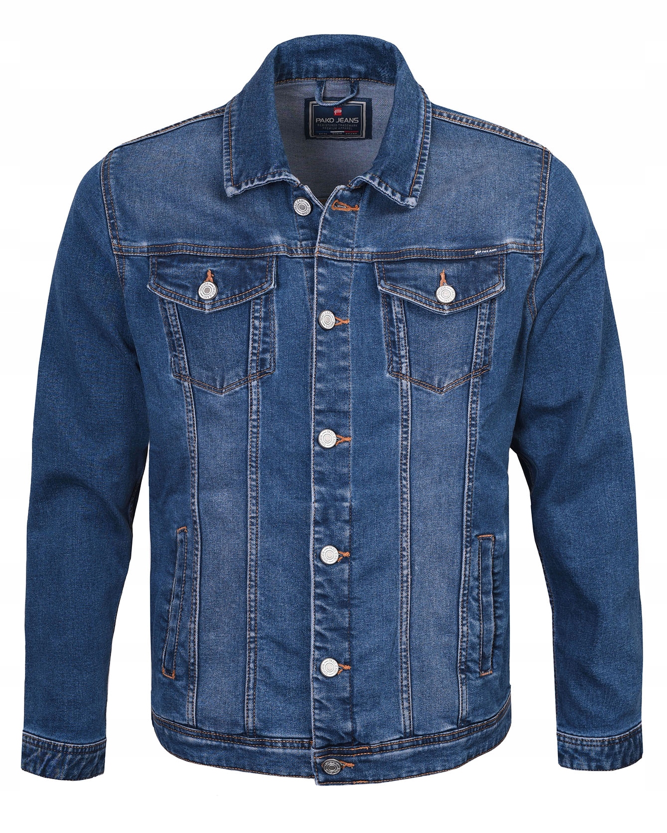 Pako Jeans pánská džínová bunda bez kapuce Pánská přechodová bunda L