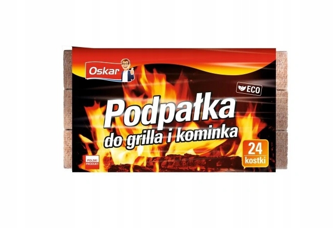 

Oskar, Podpałka do grilla i kominka, 24 sztuki
