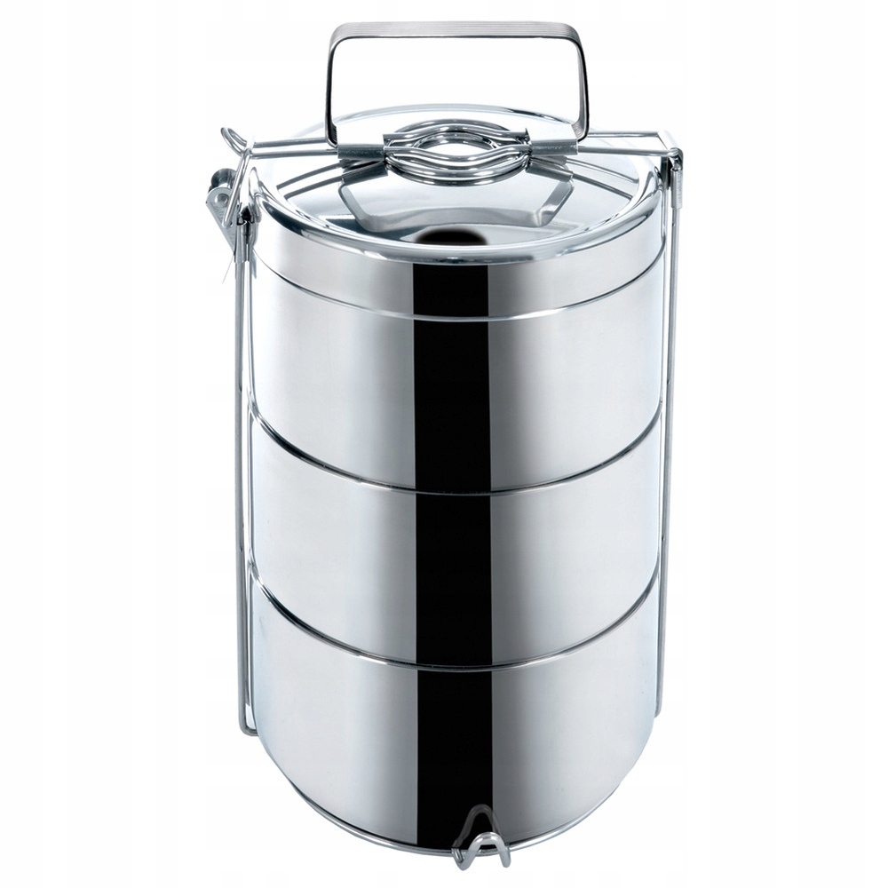 Termo jídelní miska 3-úrovňová, ocelová, 3x900 ml