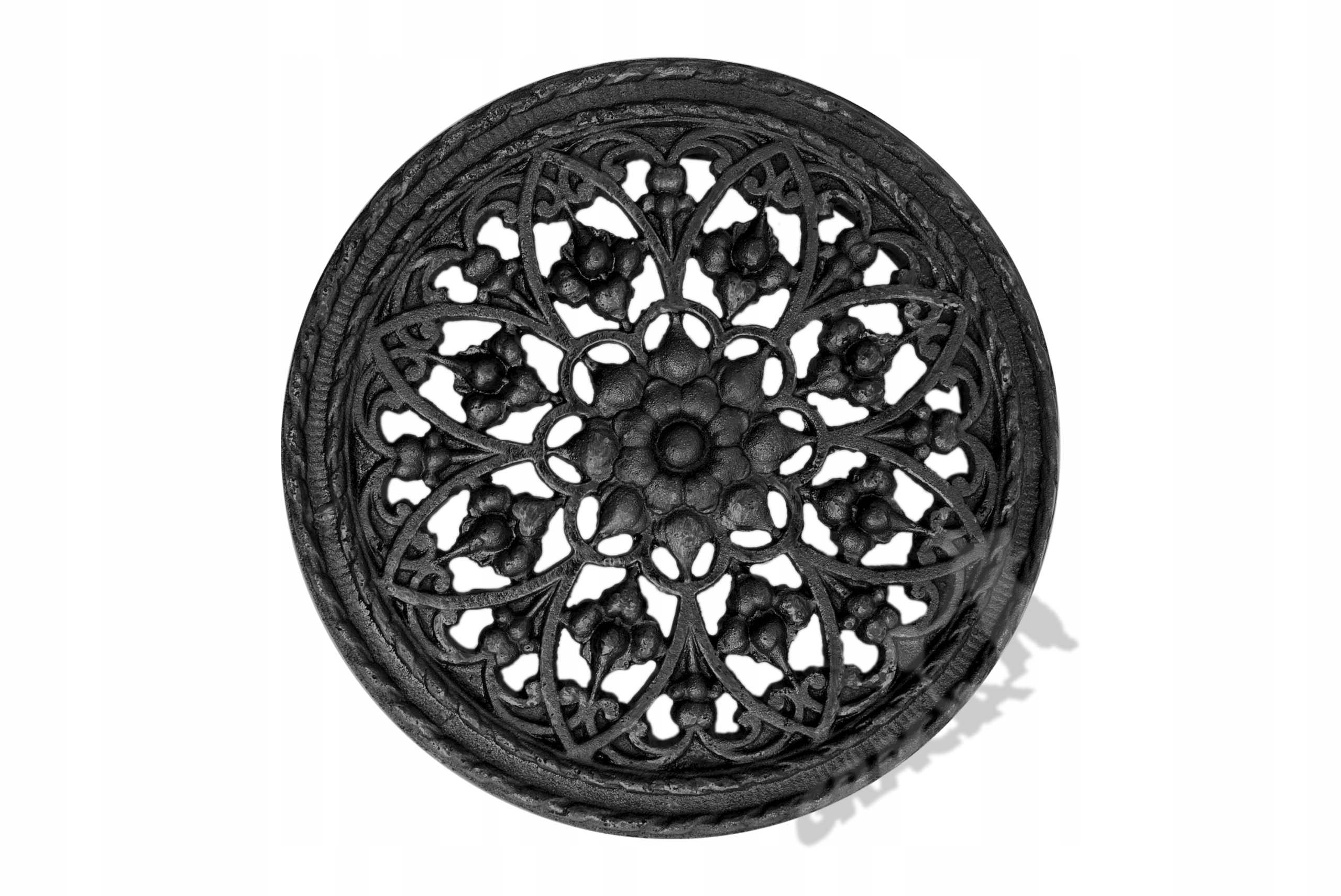 Kratka Wentylacyjna Nr 00 Okrągła Duża Z Kołnierzem Żeliwna Retro