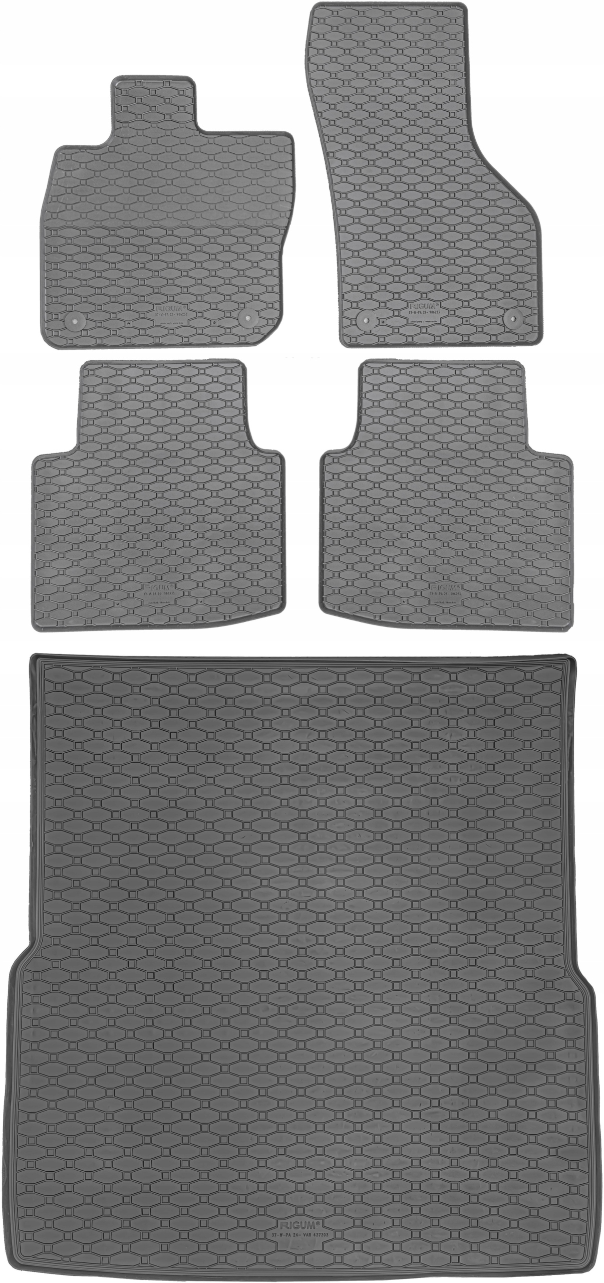 Škoda SuperB IV Kombi od roku 2024, rohož batožinového priestoru koberčeky