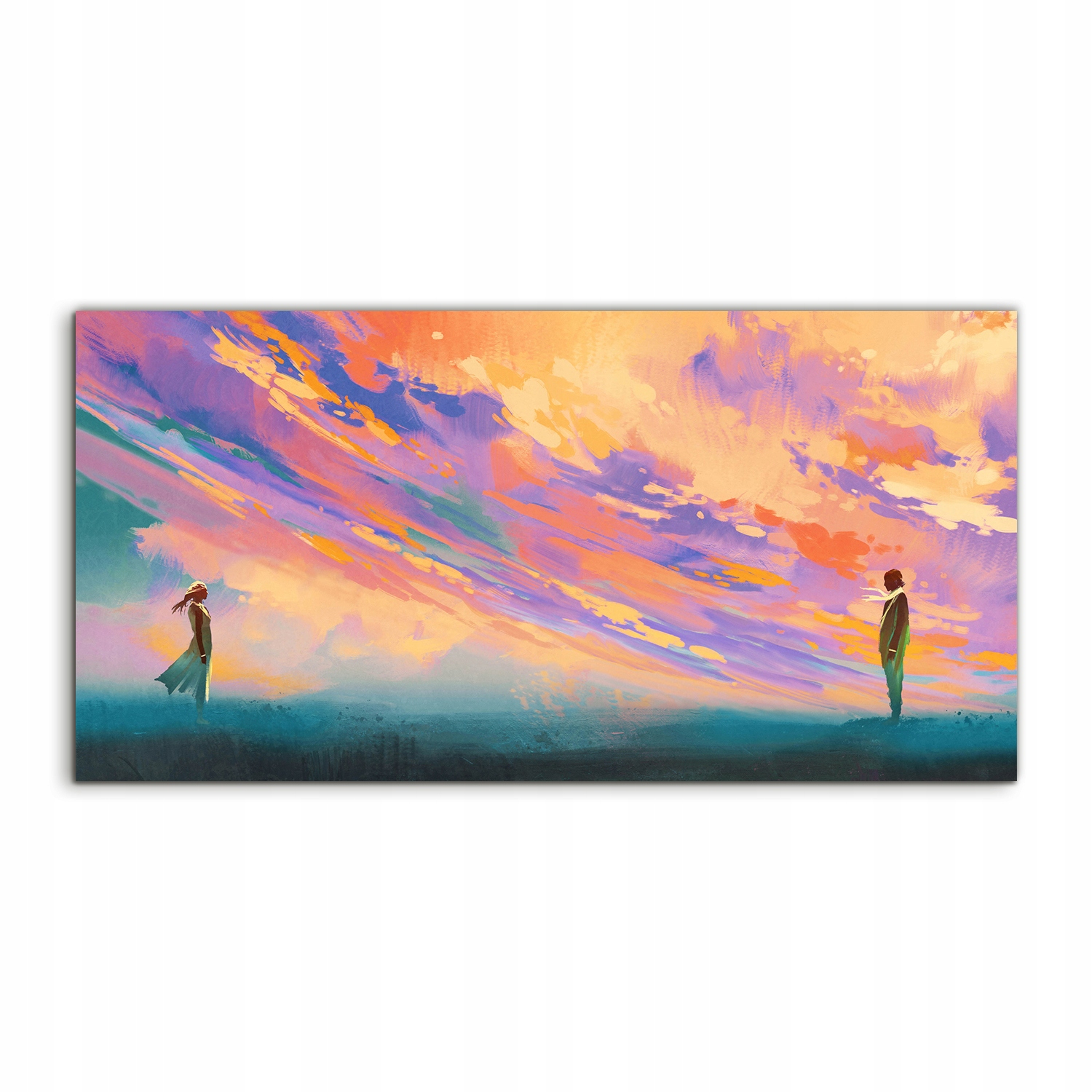 Fotoobraz 120x60 Závesná krajina Ľudia Oblaky