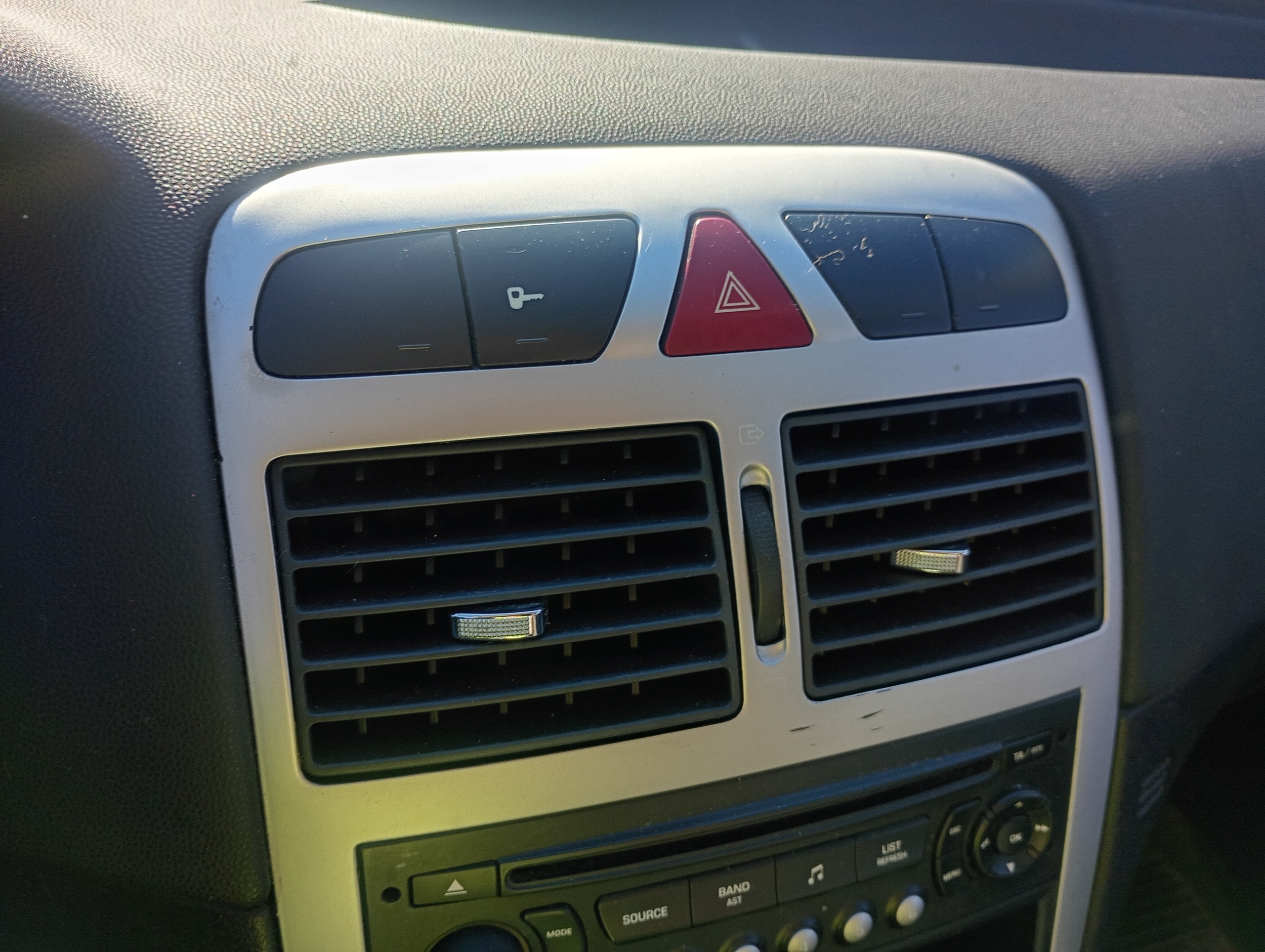 grid air conditioning devices air central Peugeot 307 FL 04-09