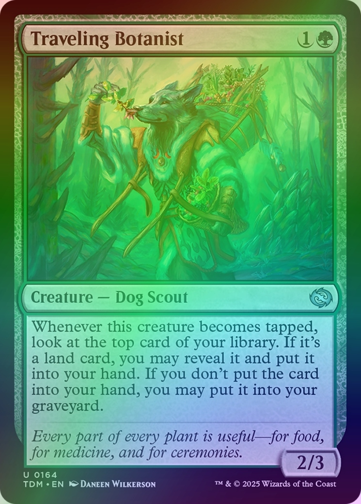 [mtg] Traveling Botanist (tdm) *foil*