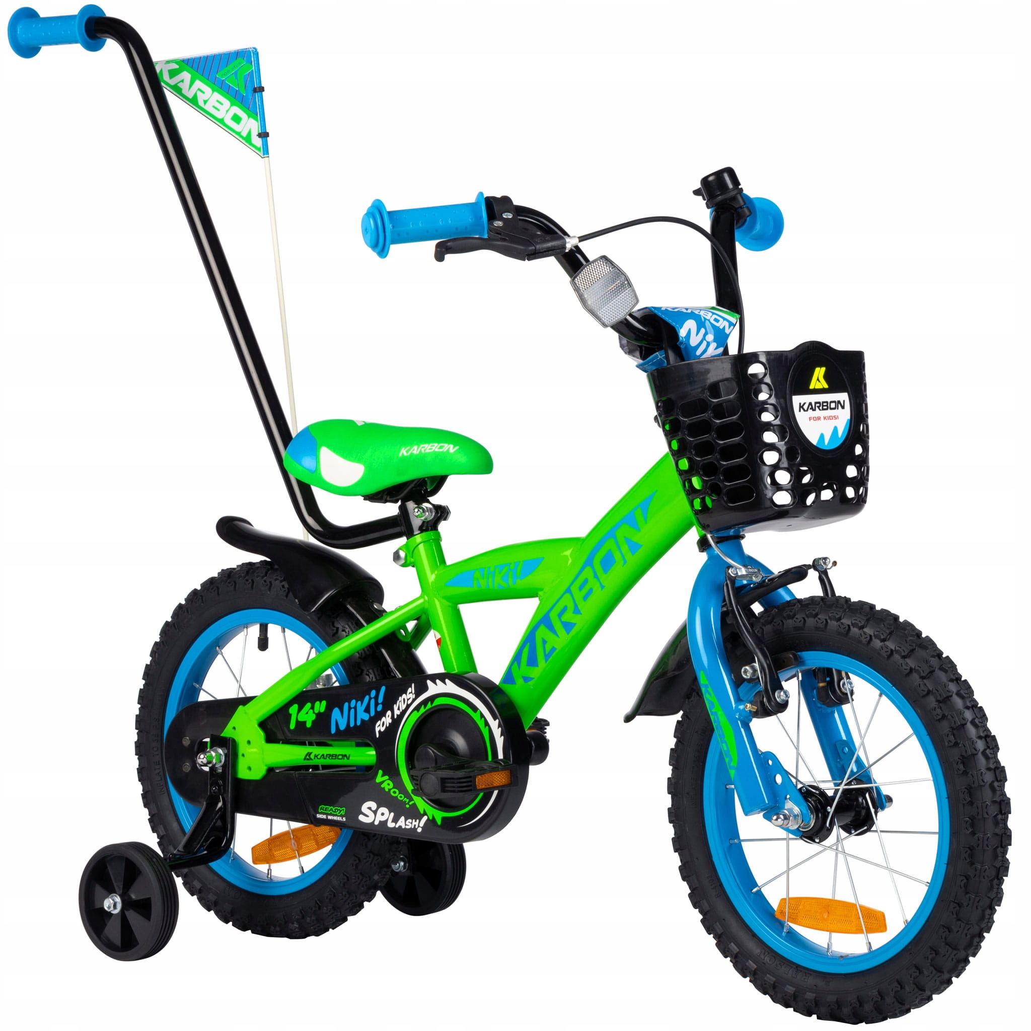 Rower dziecięcy 14 cali Dla Chłopca Karbon Niki Lekki Rowerek Prowadnik
