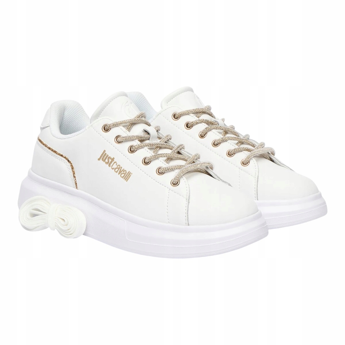 Just Cavalli Dámské Boty Fondo Ursa Dis. SB1 Bílé vel.