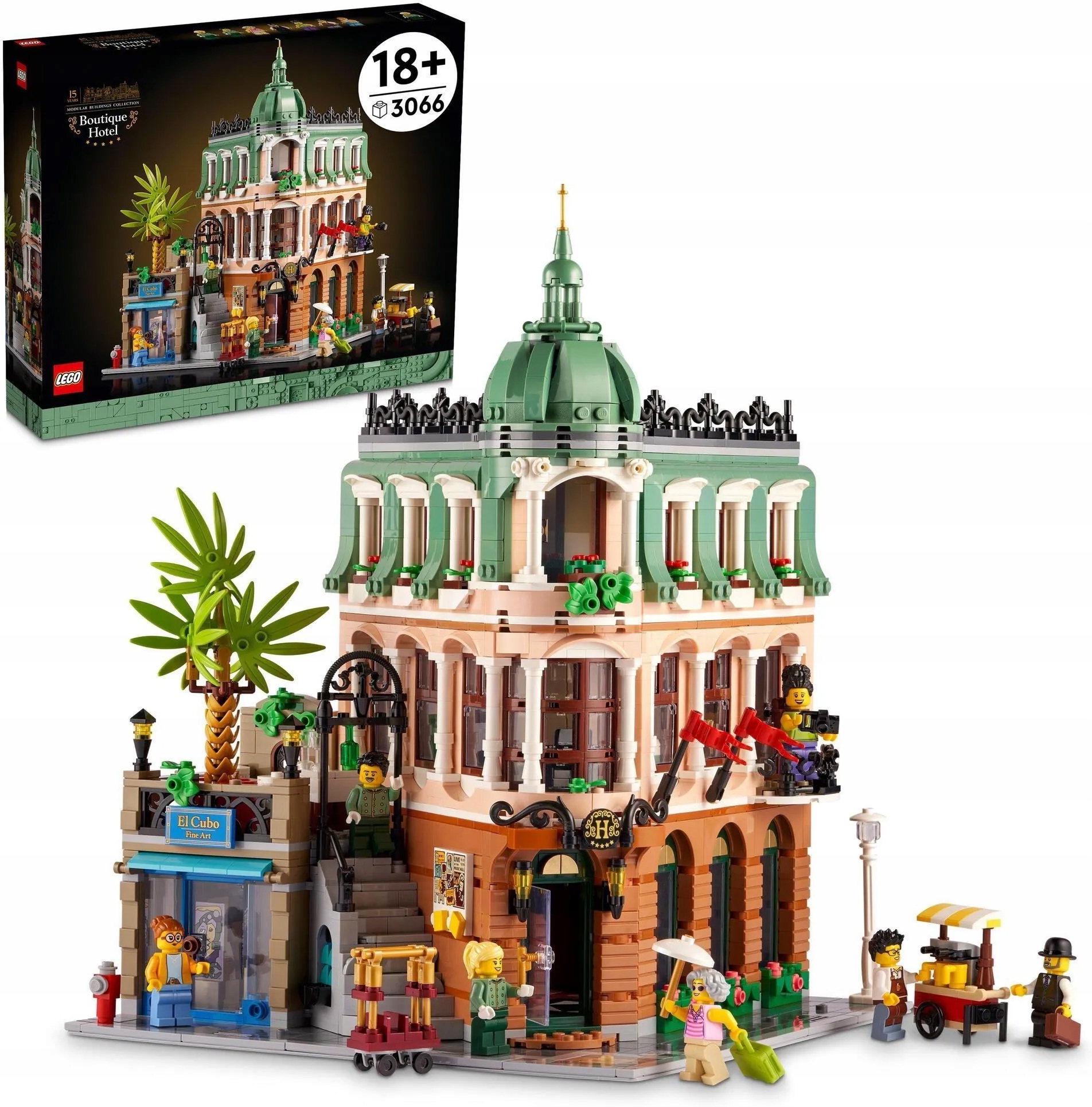 stavebnice Lego Icons 10297 Butikový hotel Modular Budova Creator Expert