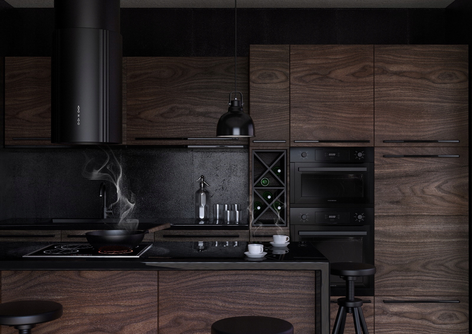 Okap VDB Boho Isla Czarny Marka VDB