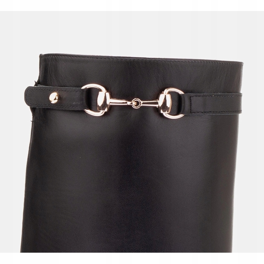 Czarne Skóra licowa Buty Marco Shoes r.38 Waga produktu z opakowaniem jednostkowym 1.4 kg