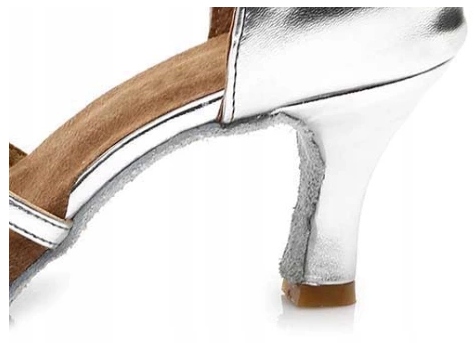 BUTY DO TAŃCA TOWARZYSKIEGO TANECZNE 7cm CZARNE Rozmiar 37