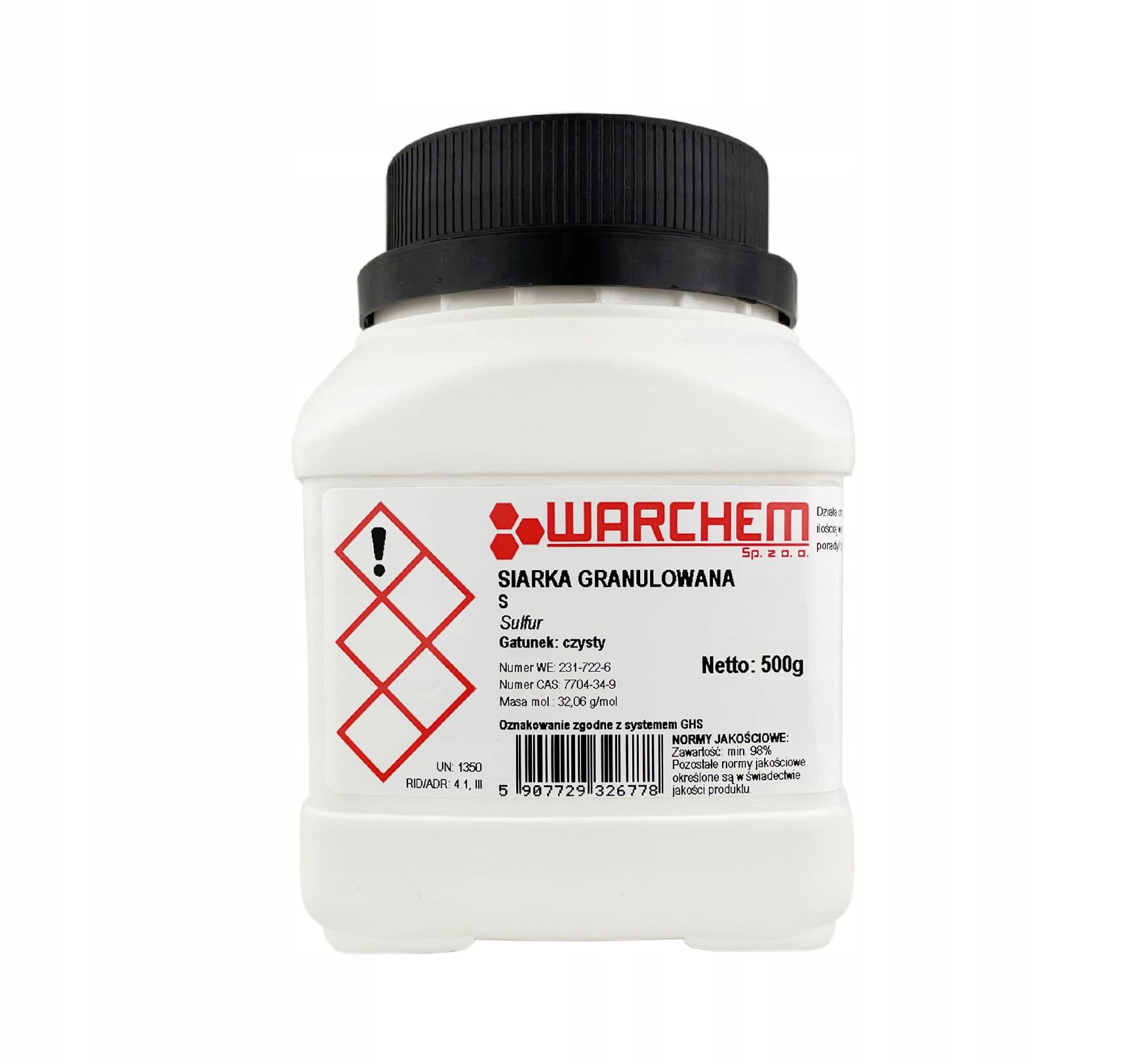 

Siarka Granulowana czysta 500g
