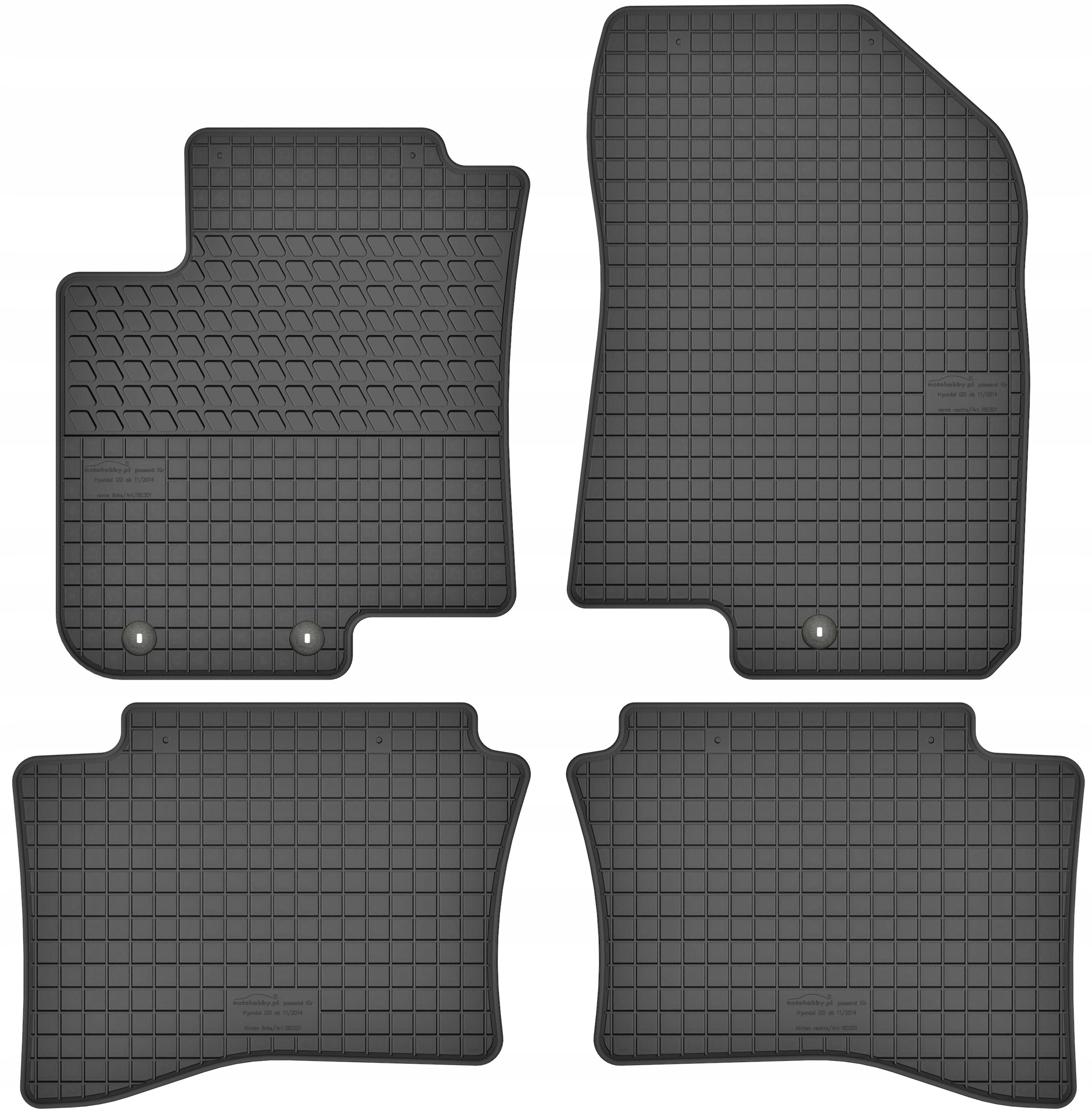 

Hyundai i20 2014-2020 Dywaniki gumowe