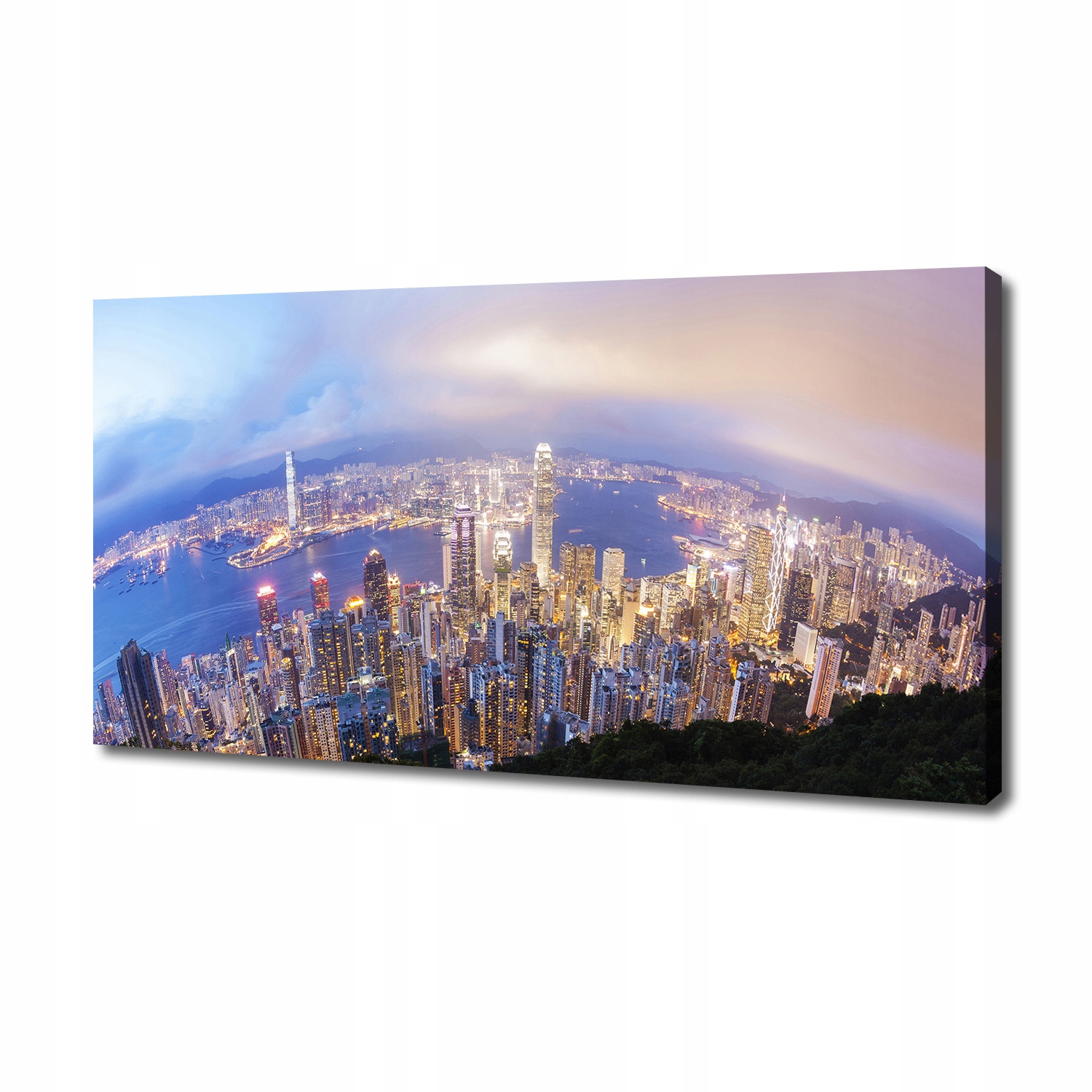 

Foto obraz na płótnie Hongkong panorama 140x70 cm