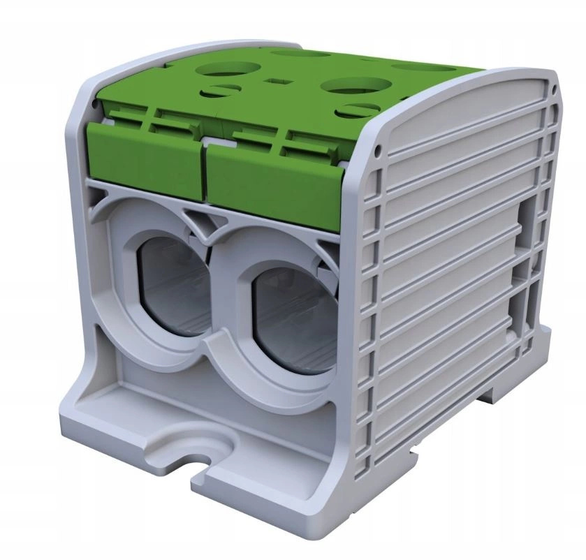 Závitová spojka Al/Cu jednopólová 185 mm2 pro lištu Zelená Simet