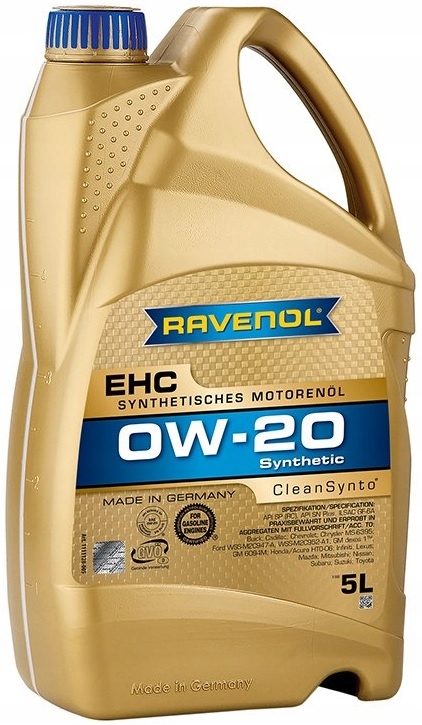 Motorový olej Ravenol Ehc 0W20 5 l 0W-20