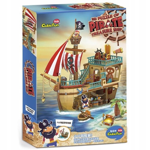 

Puzzle 3D Piracki statek skarbów