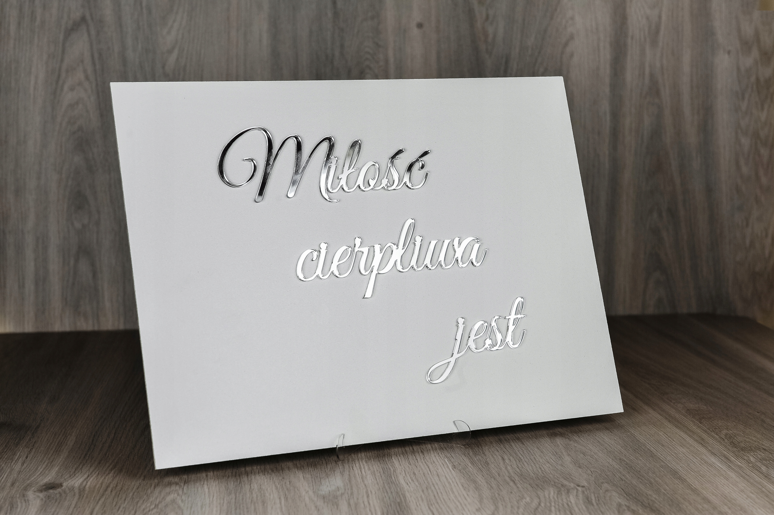 Tabliczki z Hymnem o Miłości zestaw 30x40 Ślub Wesele Marka Dekor Laser