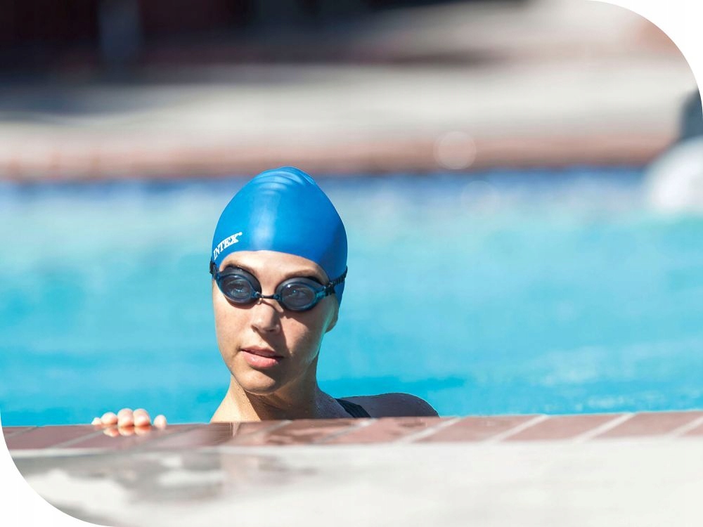 Czepek Pływacki Silikonowy Silicone Intex 55991 Model SILICONE SWIM CAPS