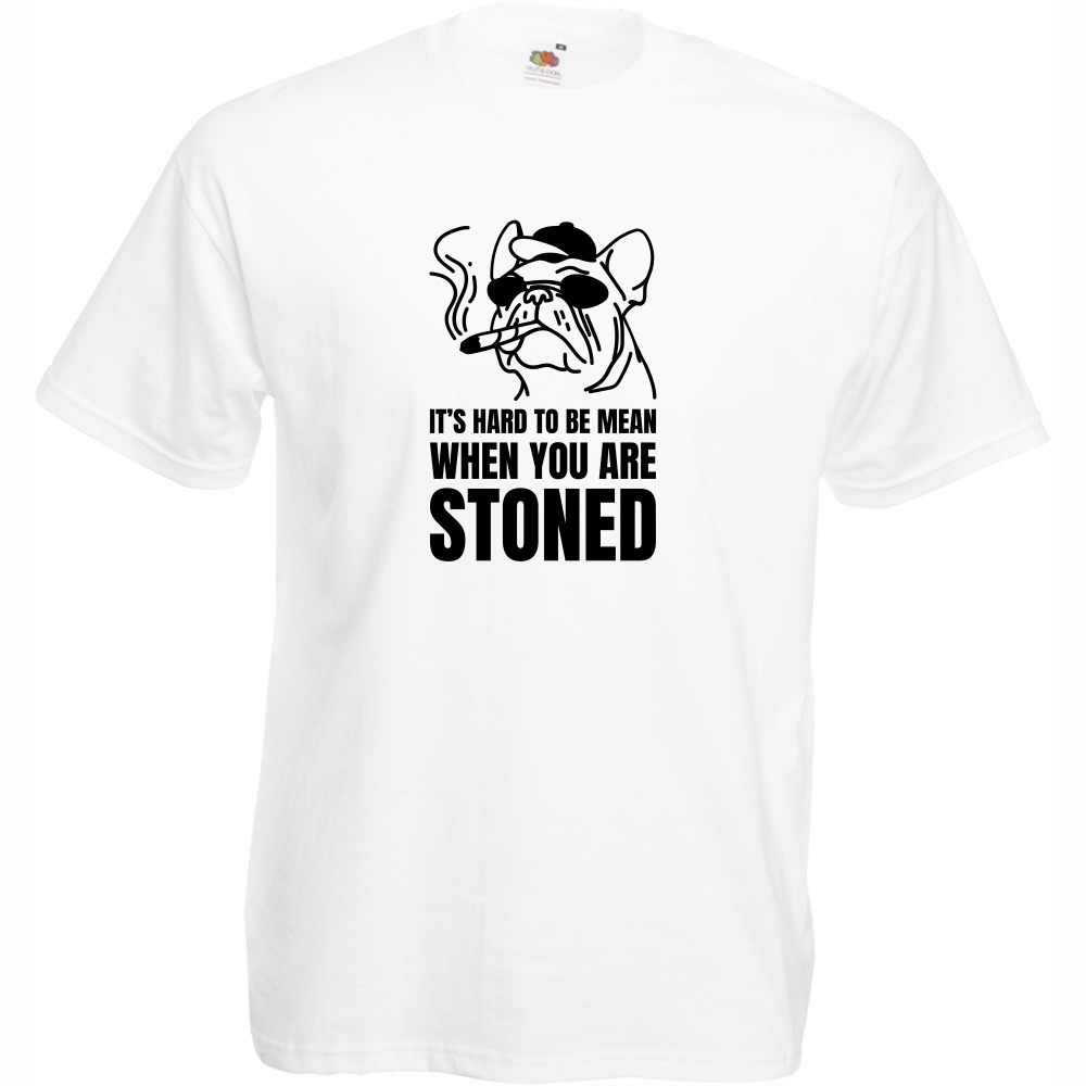 

Koszulka when u are stoned pies 420 XXL biała