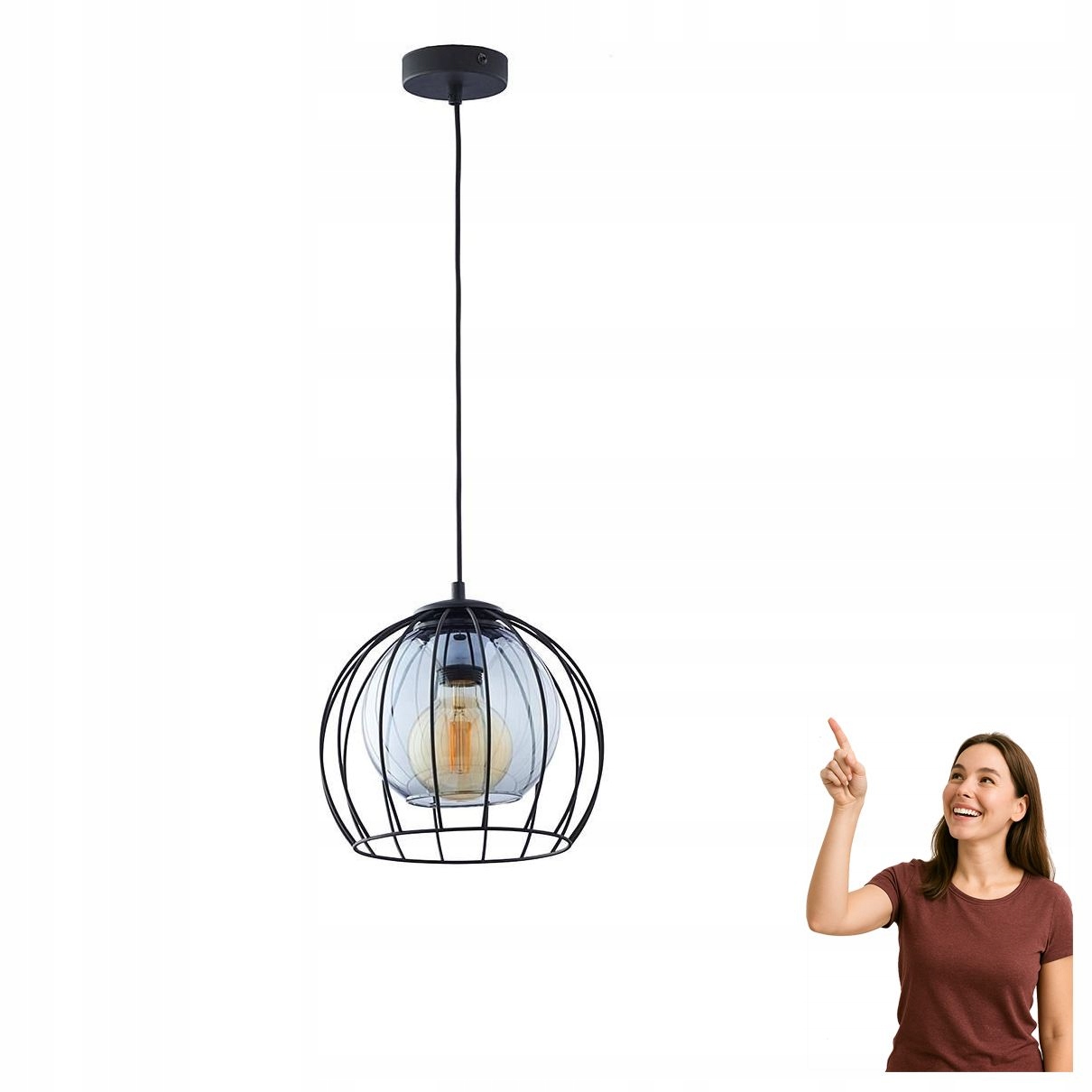 Závěsná lampa Universo Black 260 3154 Tk Lighting
