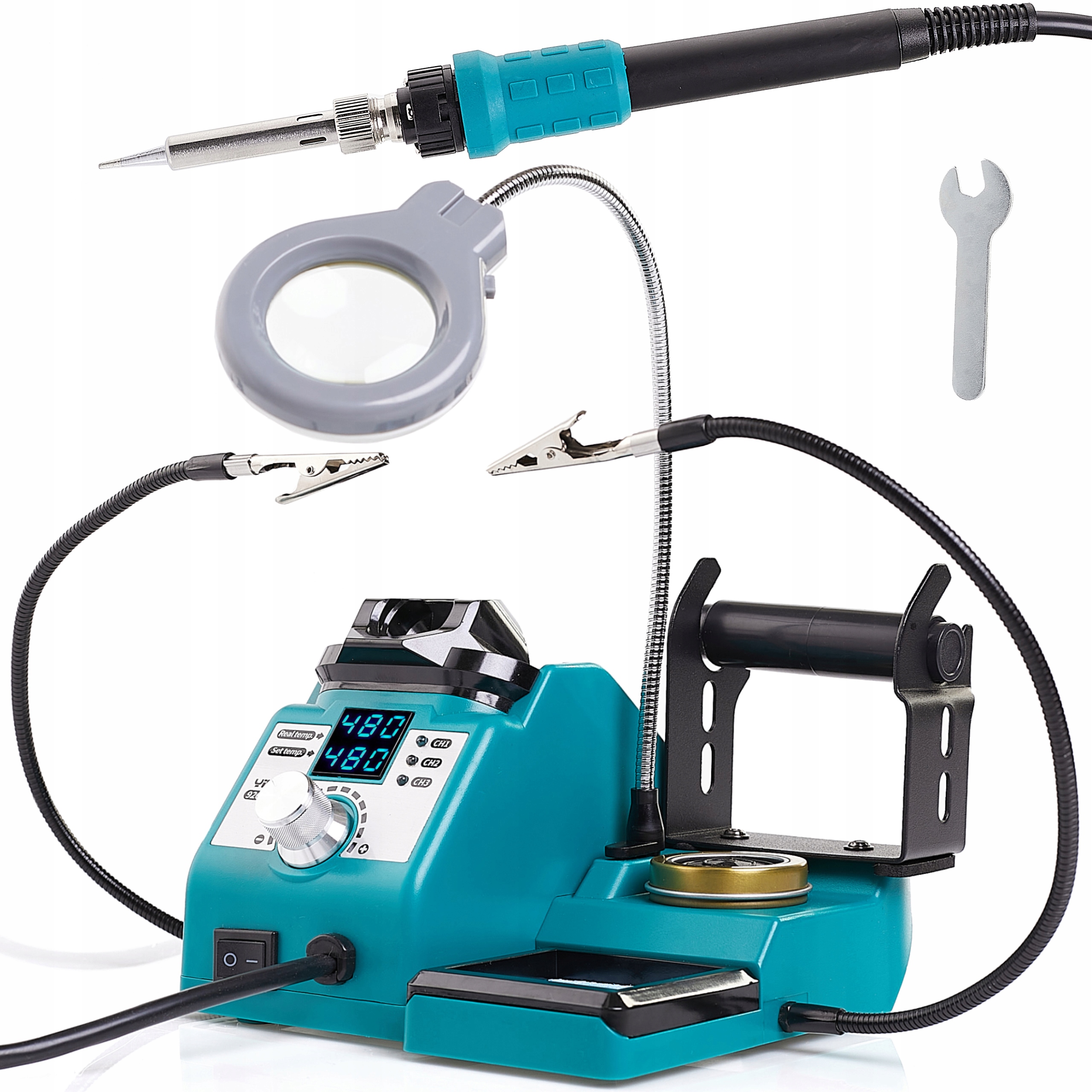 Hrotová Pájecí Stanice Yihua 926 Led-iv Lupa Třetí Ruka Lampa Hrot 900