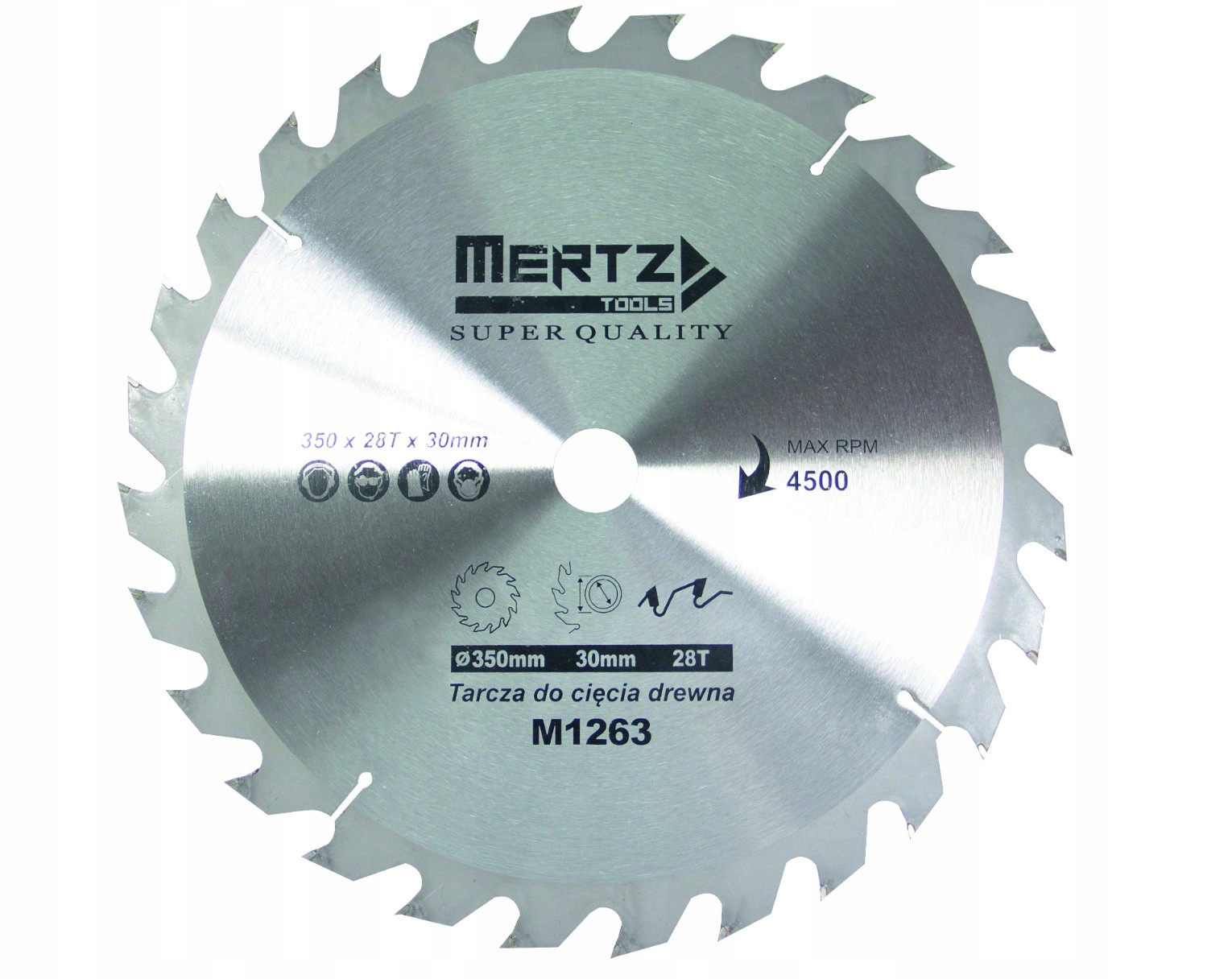 Piła tarczowa Mertz pilarska tnąca z węglikiem do drewna M1283 600x40x60Z