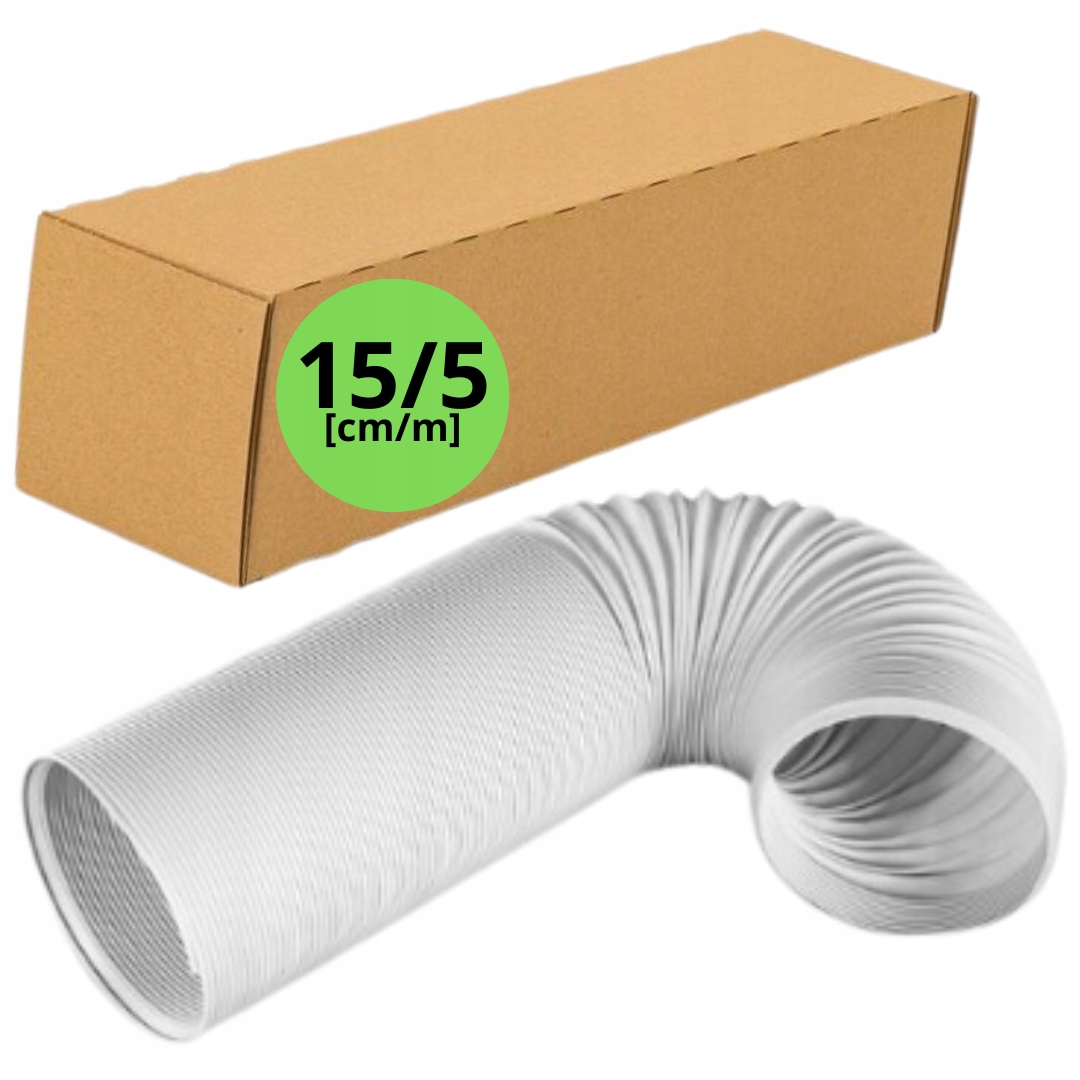 Trubka Pro Přenosnou Klimatizaci Bílá hadice * průměr 15 cm * délka 5 m *