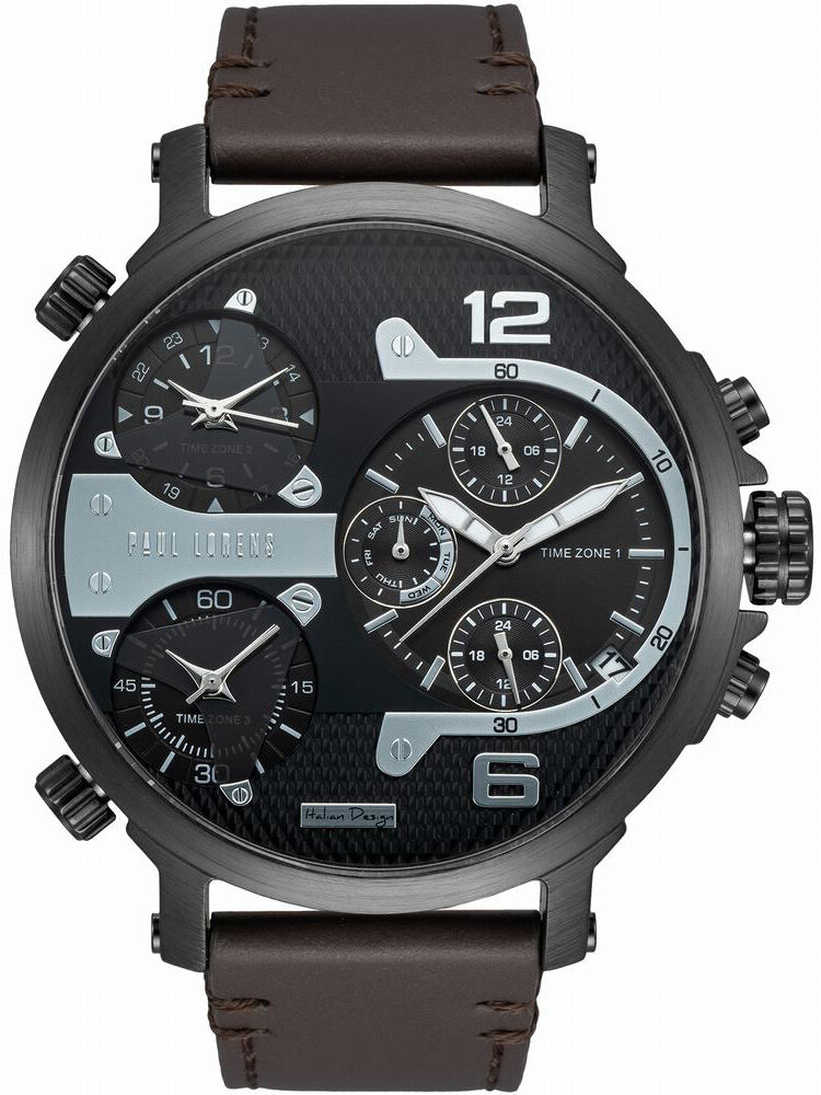 Pánské Hodinky Paul Lorens PL11706A2-1B2 Box Gravírování