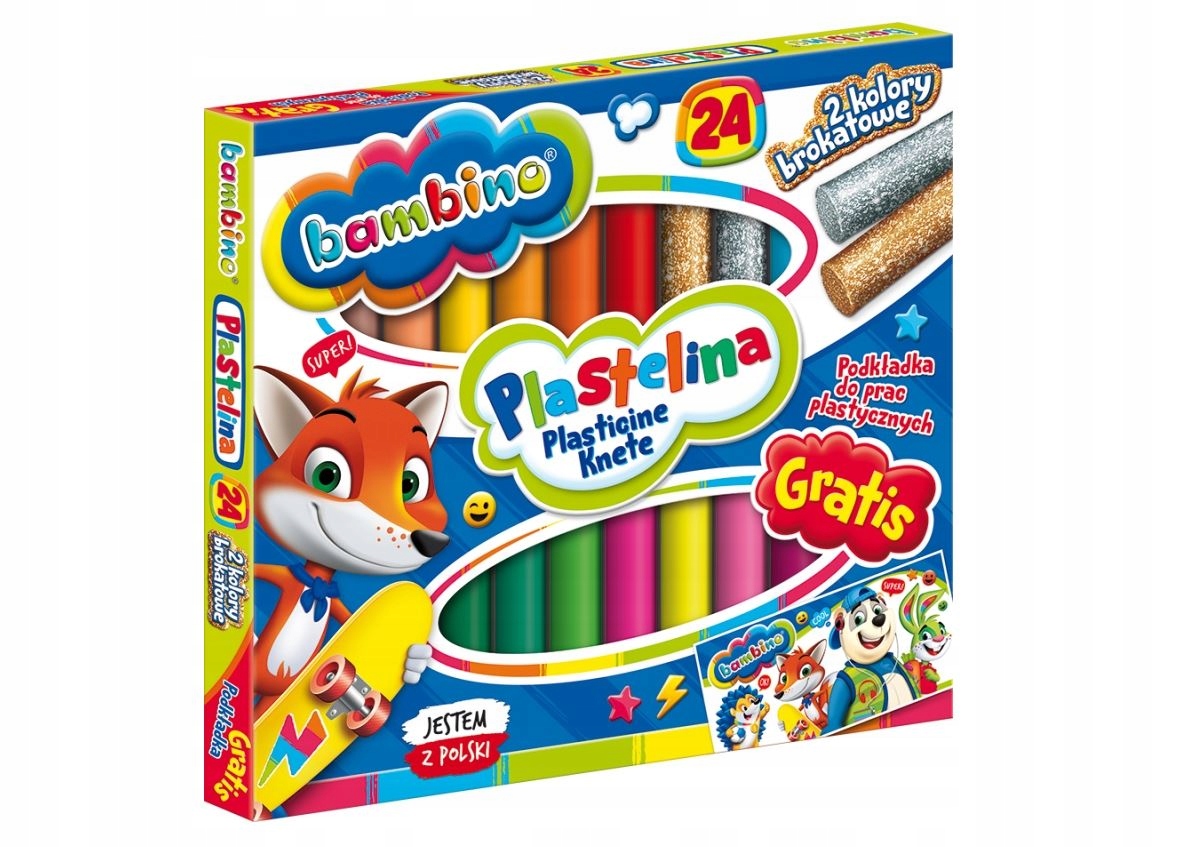

Plastelina Bambino 24kol