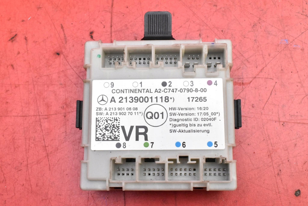 control unit module door right front A2139001118 MERCEDES E-KLASA W213 16-21