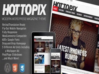 Szablon Hot Topix Modern Wordpress Magazine Theme