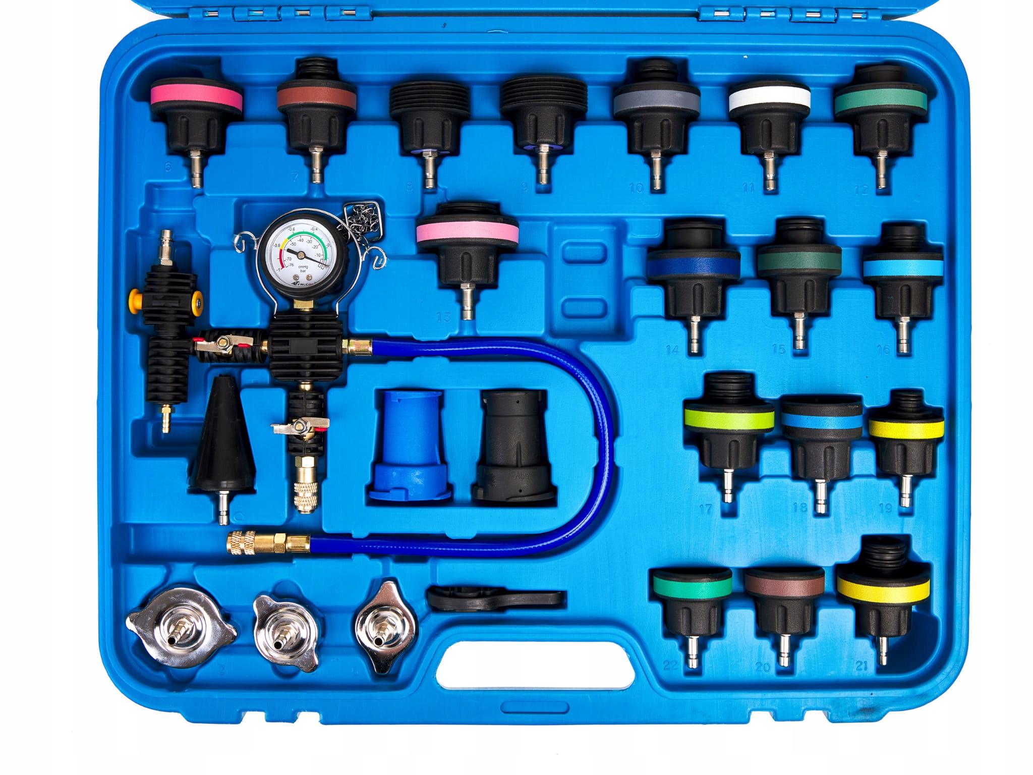 TESTER SZCZELNOŚCI UKŁADU CHŁODZENIA Z ADAPTERAMI Kod producenta 27