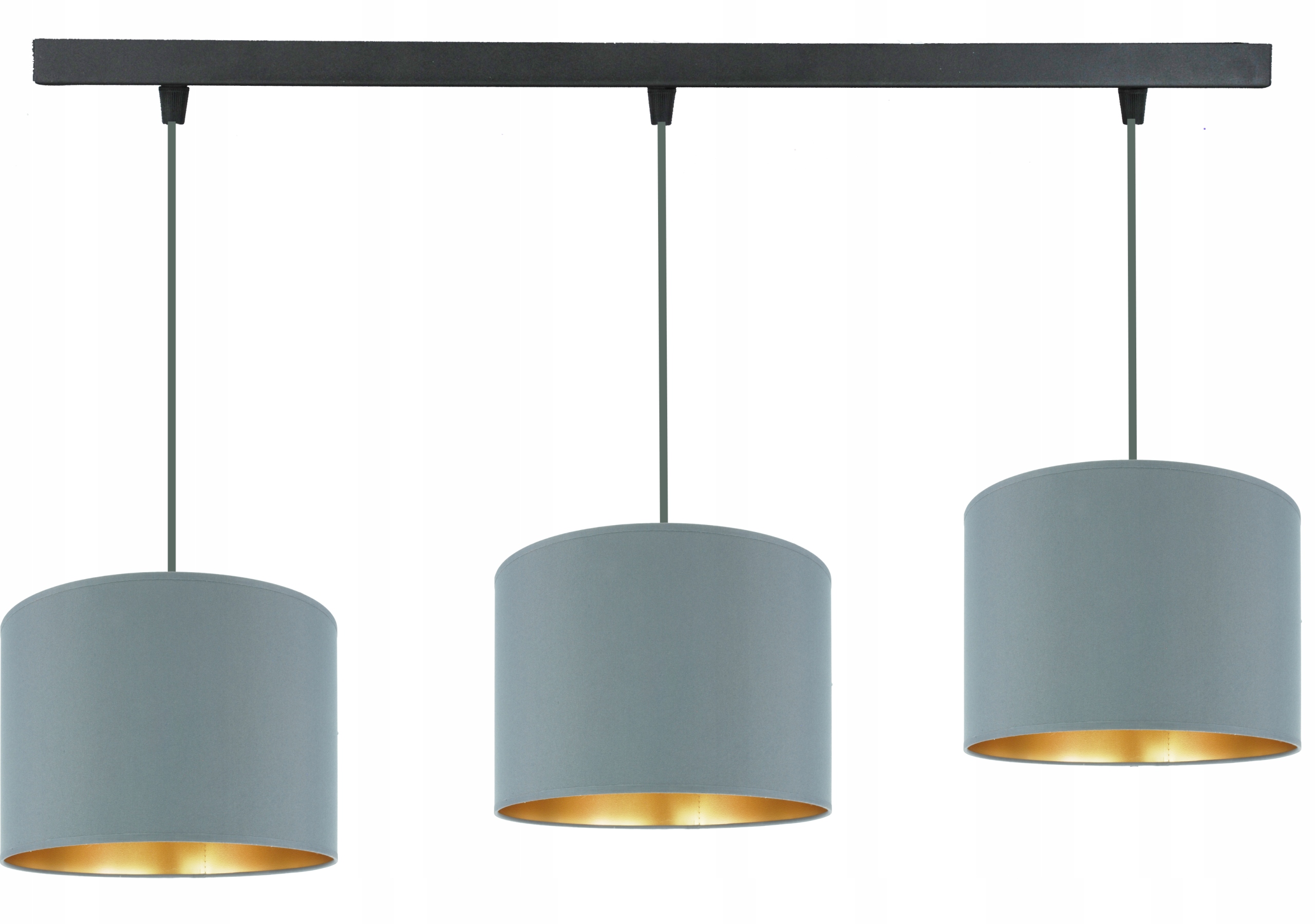 Moderní závěsná lampa šedé stínidlo 20 cm, obývací pokoj, ložnice, Led Novinka