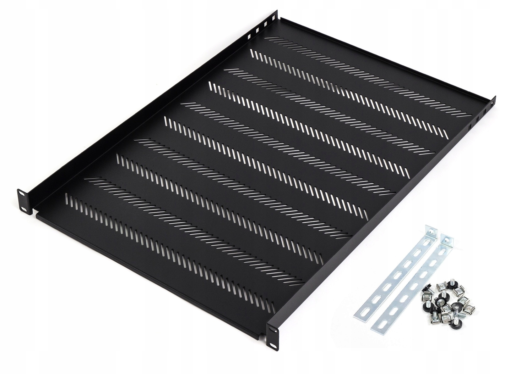 Półka Do Szafy Rack Stała 19'' 1U 550mm Czarna