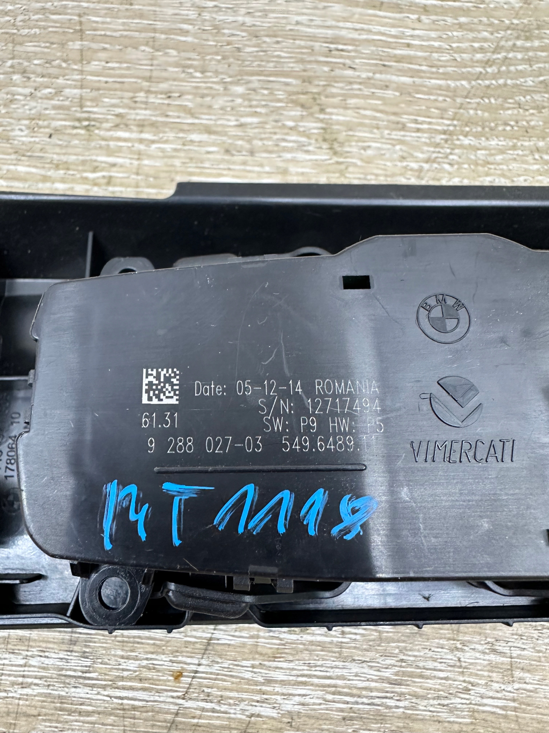 BMW M3 F80, M4 F82 PANEL Interrupteur Interrupteur commande phares feux 9288027