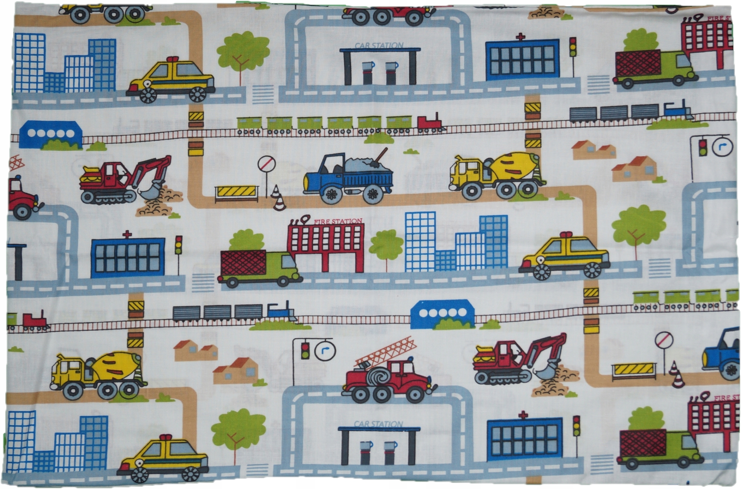 

Poszewka na Poduszkę 40x60 Auta Koparki Budowa Car