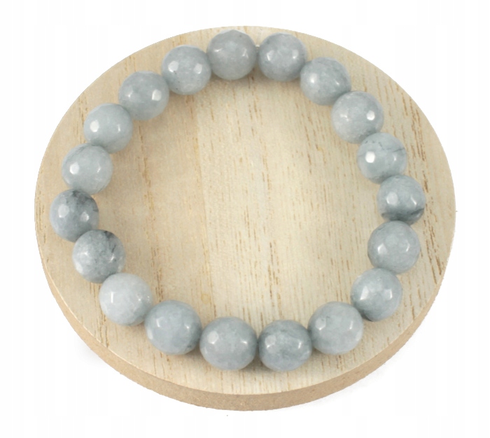 

Bransoletka Kamień Naturalny Jadeit Szary 10 MM