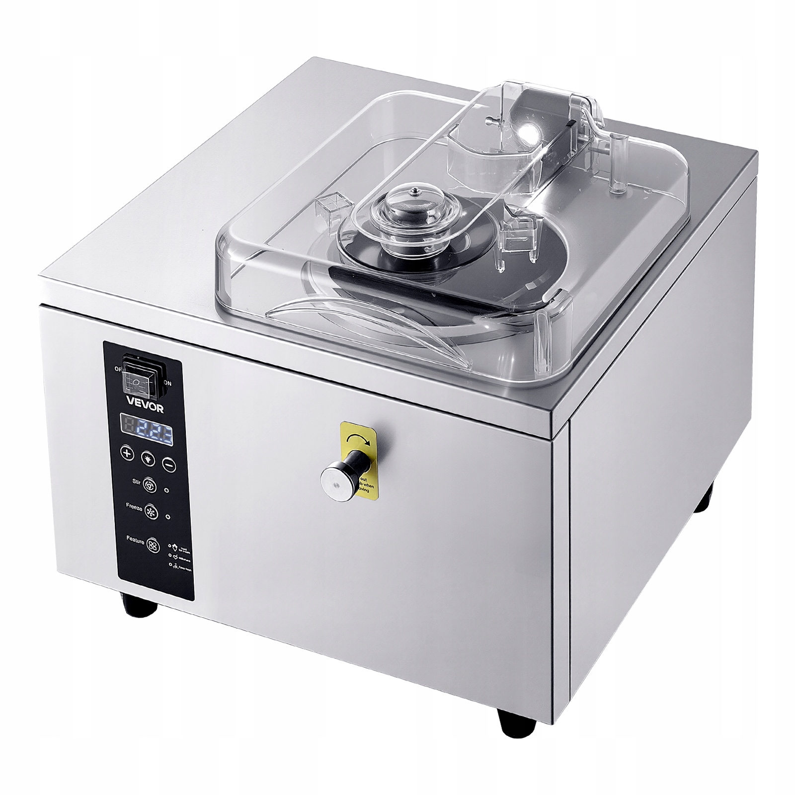 Vevor Profesjonalna Maszyna Do Lodów 500W 5L H Cylinder Stal Nierdzewna
