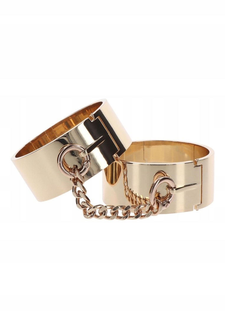 Kajdany, Mankiety - Slave Wrist Cuffs Rose Gold