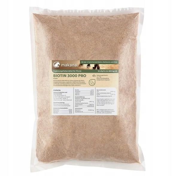 Biotin 3000 Pro B6 pro koně 1 kg Makana