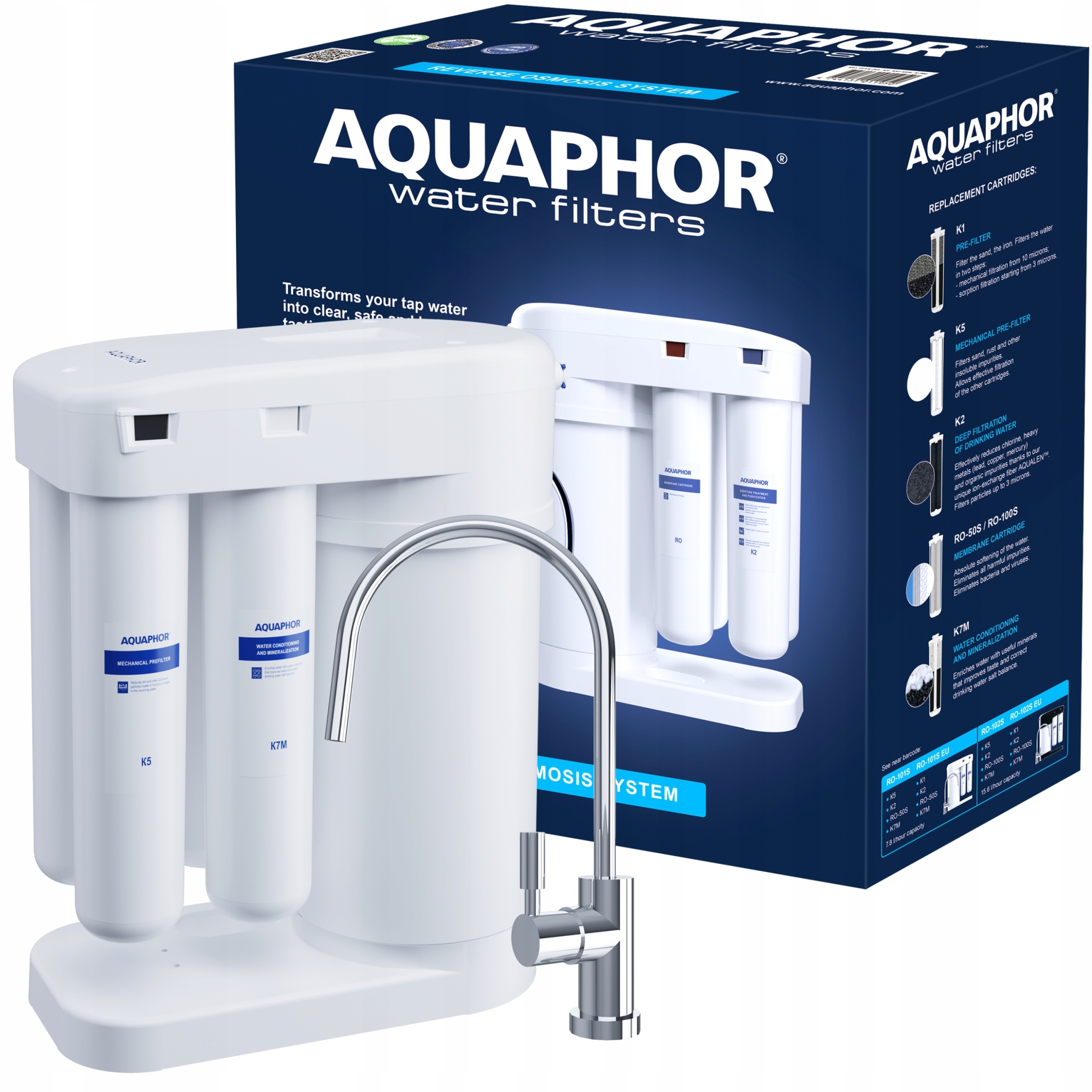 FILTR WODY PITNEJ OSMOZA AQUAPHOR RO-101S MORION