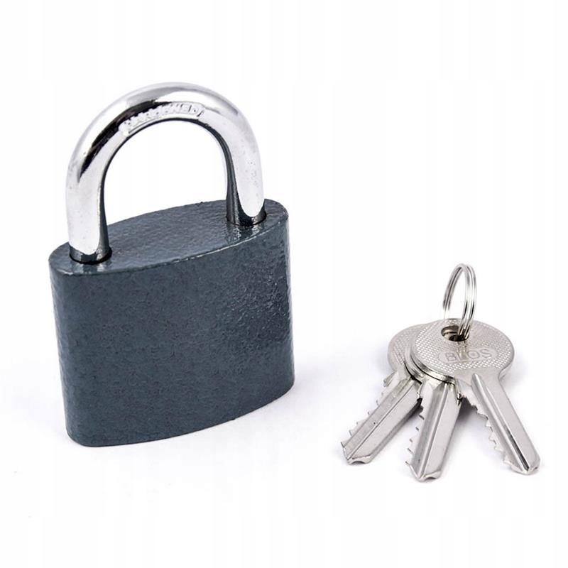 

Kłódka patentowa jarzmowa żeliwna Blos 50 3 klucze