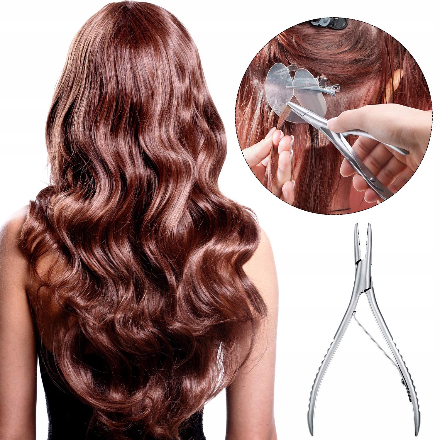 Cążki do przedłużania włosów metodą Micro-rings Marka ASK