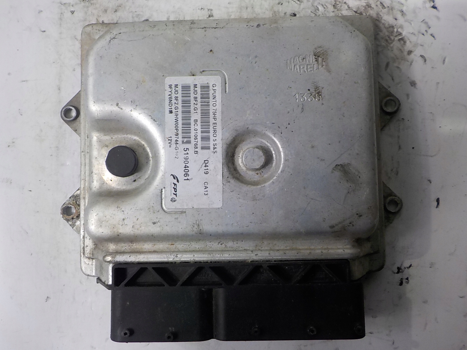 FIAT GRANDE PUNTO computer control unit 51904061 MJD8F2.G1 D419