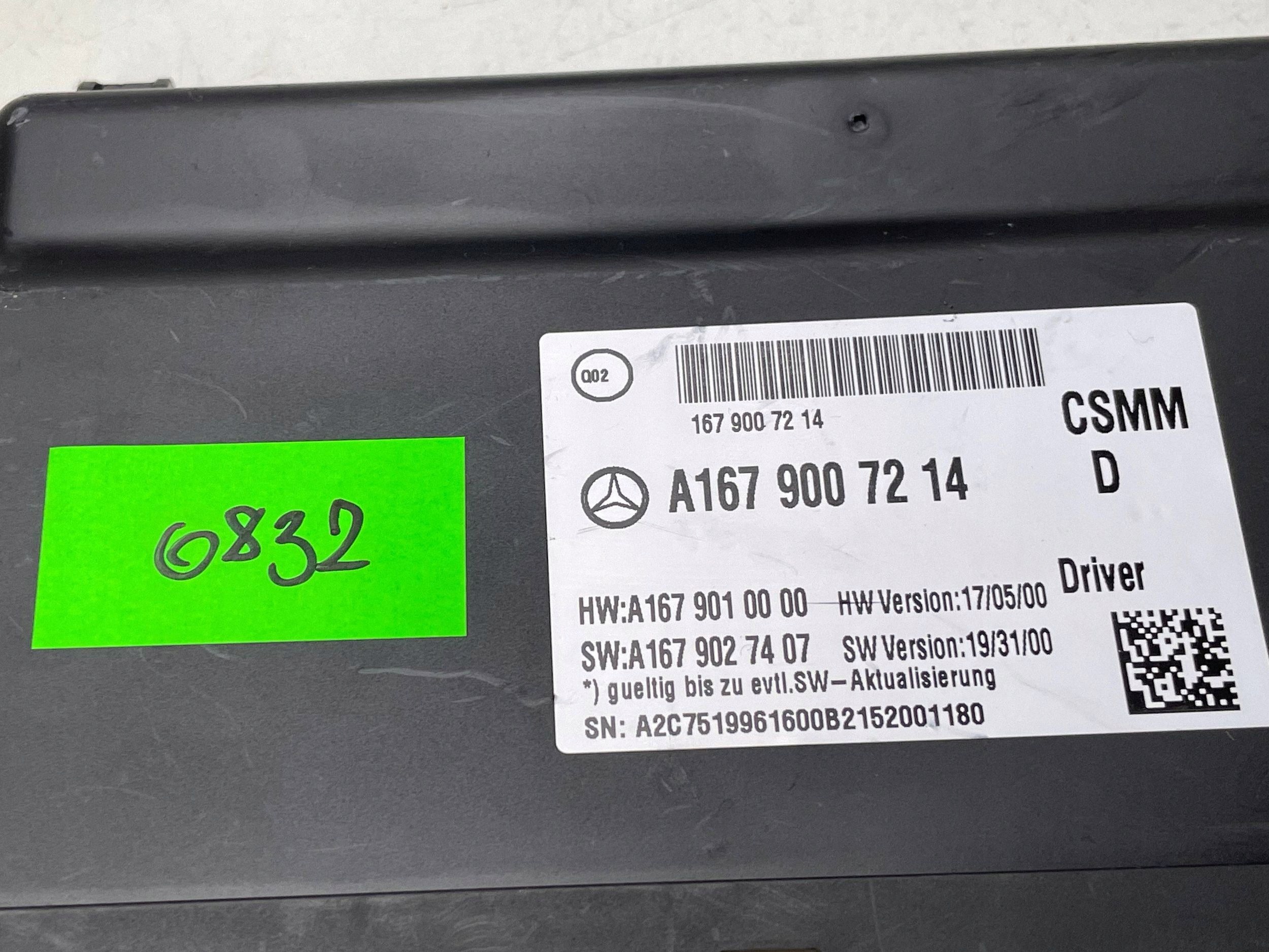 MERCEDES GLE53 W167 Module Siège A1679007214 !J